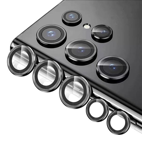 Camera Lens Protective Glass for Samsung Galaxy S23 Ultra black