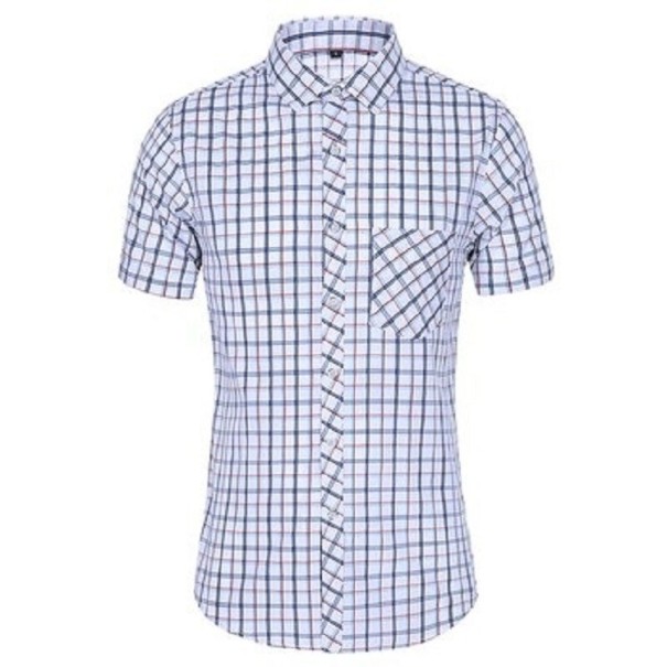 Camicia a quadri da uomo F561 XXS 4