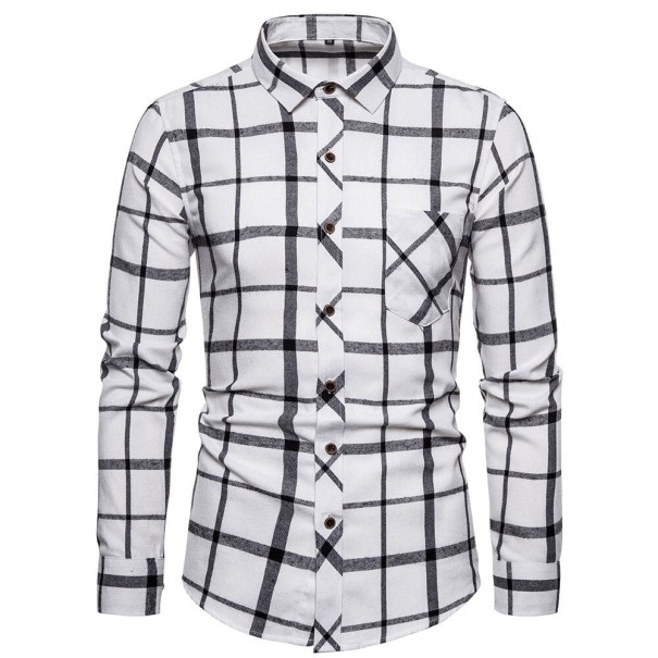 Camicia a quadri da uomo F642 S 18