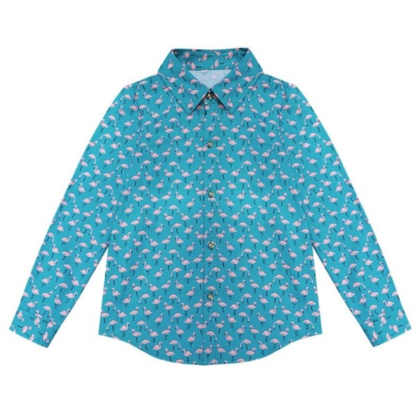 Camicia da ragazzo L1803 blu 3