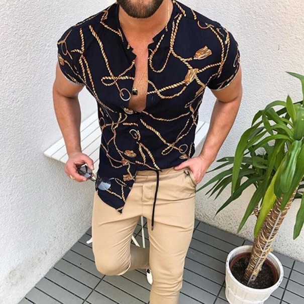 Camicia da uomo a maniche corte F453 L 1