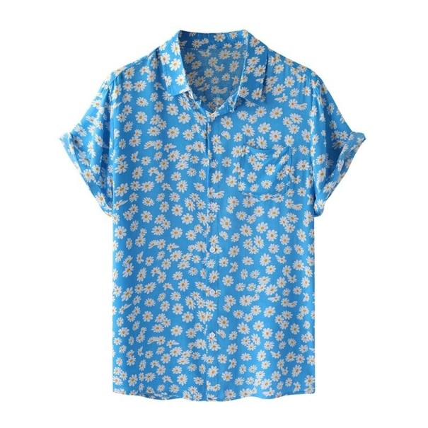 Camicia da uomo a maniche corte F487 3XL 1