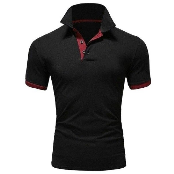 Camicia da uomo a maniche corte F860 nero XS