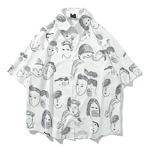 Camicia da uomo A3091 bianco XS