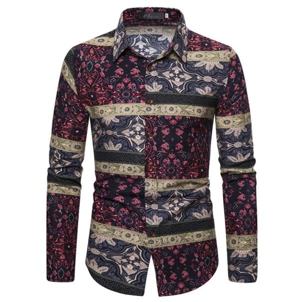 Camicia da uomo con motivo F704 XXL 11