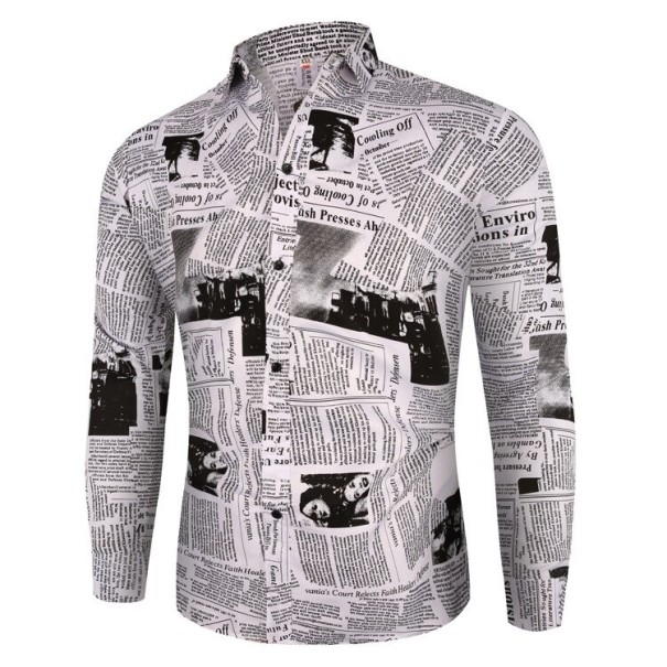 Camicia da uomo con stampa F509 L 1