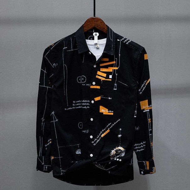 Camicia da uomo F585 nero M