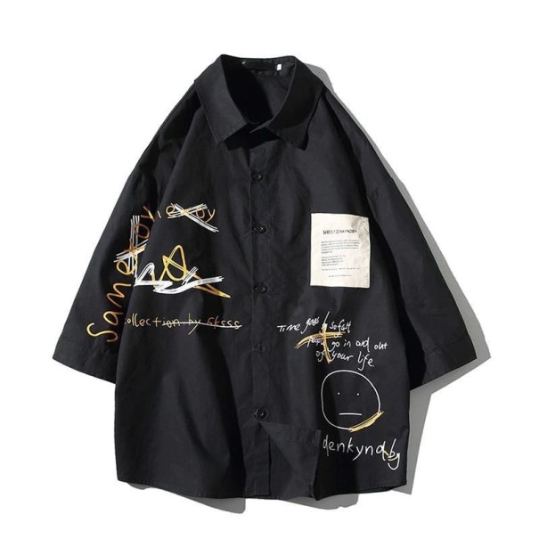 Camicia da Uomo F729 nero S