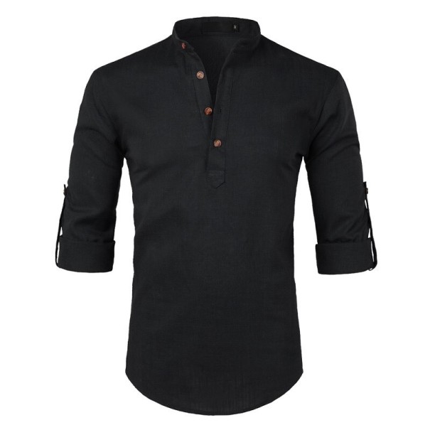 Camicia da Uomo F758 nero S