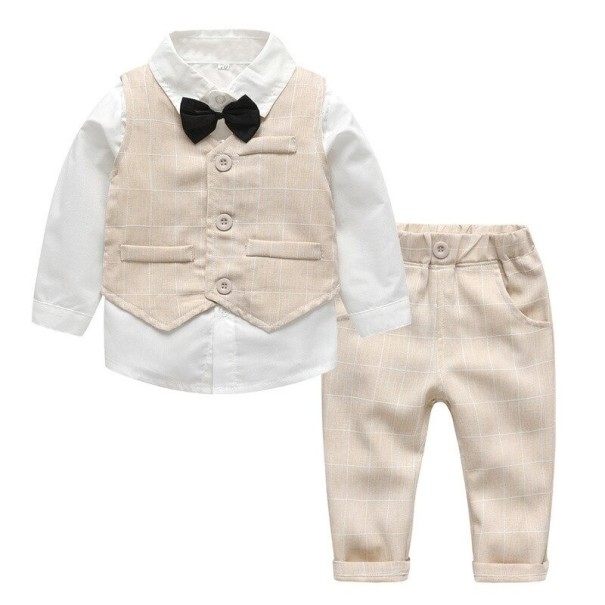 Camicia, gilet e pantaloni per bambino L1571 12-18 mesi A