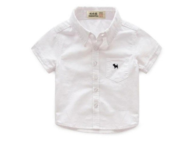 Camicia per bambini L1793 bianco 8