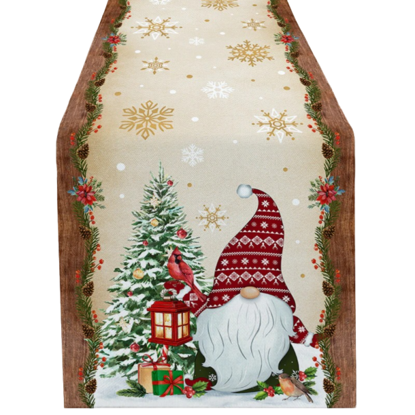 Camino de mesa navideño 180 x 33 cm 5