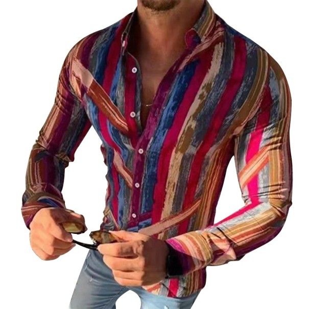 Camisa de color para hombre F546 XXS 2