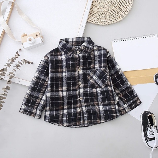 Camisa de Criança L1805 preto 3