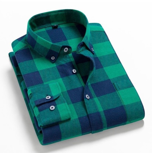 Camisa de cuadros para hombre F414 S 5