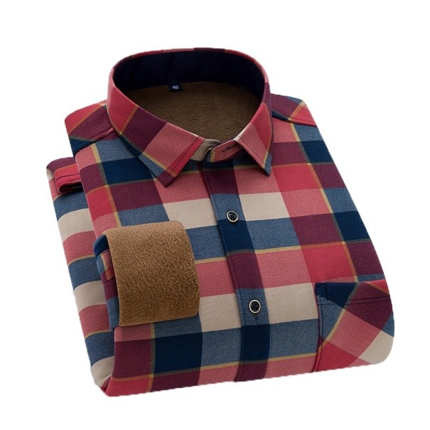 Camisa de cuadros para hombre F510 XS 4
