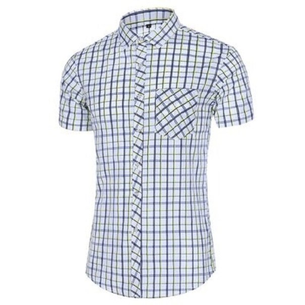 Camisa de cuadros para hombre F561 L 5