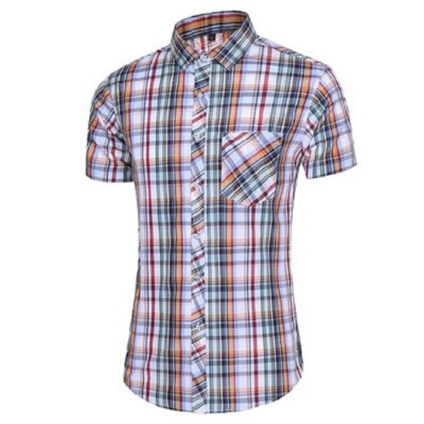 Camisa de cuadros para hombre F561 S 6
