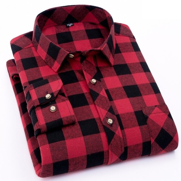 Camisa de cuadros para hombre F773 S 5