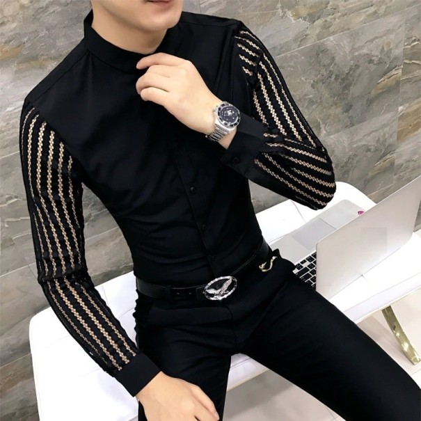 Camisa de hombre A3092 negro XXS