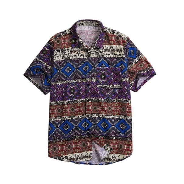 Camisa de hombre con estampado F608 L 2