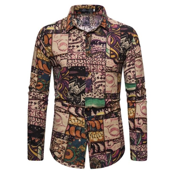 Camisa de hombre con estampado F704 S 7