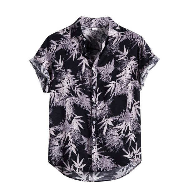 Camisa de hombre con hojas F750 S