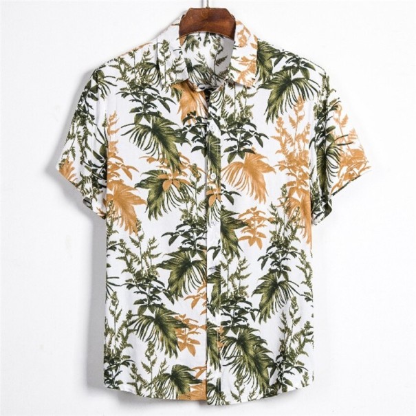 Camisa de hombre con hojas F830 S 1
