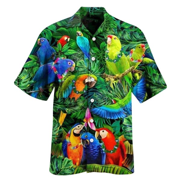 Camisa de hombre con loros XXL 2