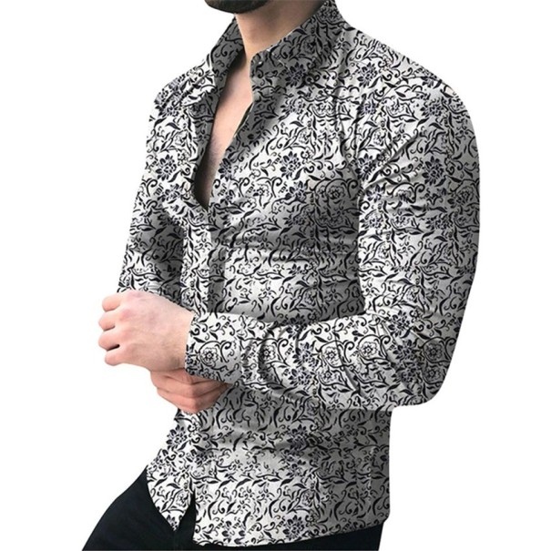 Camisa de hombre F437 blanco XXS