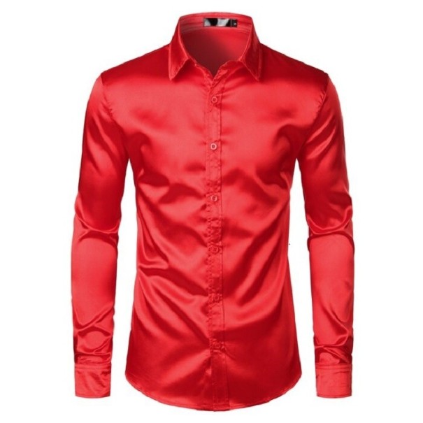 Camisa de hombre F456 rojo L