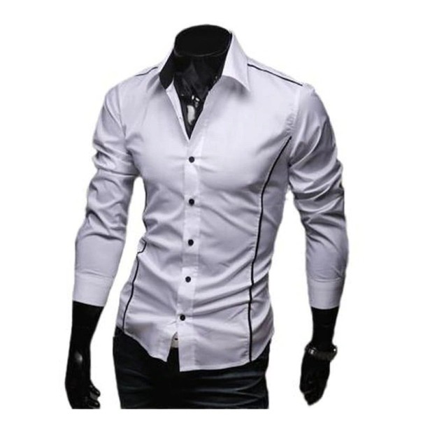 Camisa de hombre F477 blanco XXS