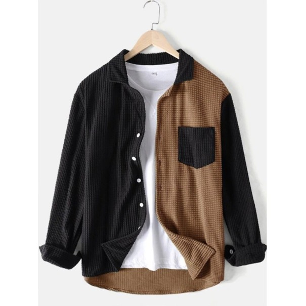 Camisa de hombre F522 marrón L