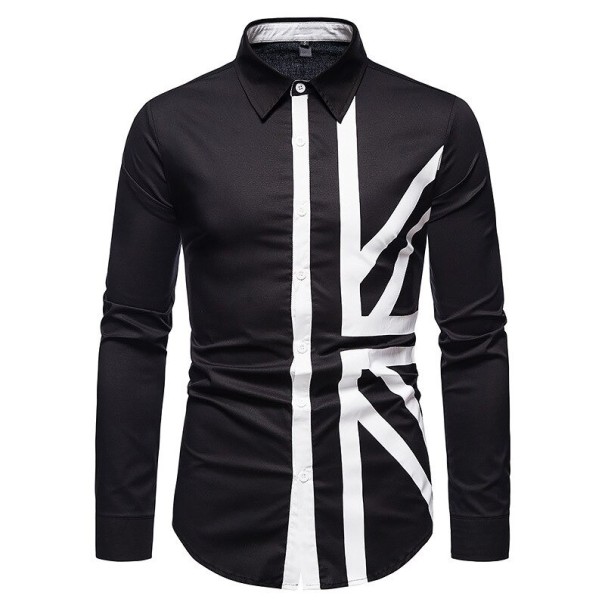 Camisa de hombre F551 negro S
