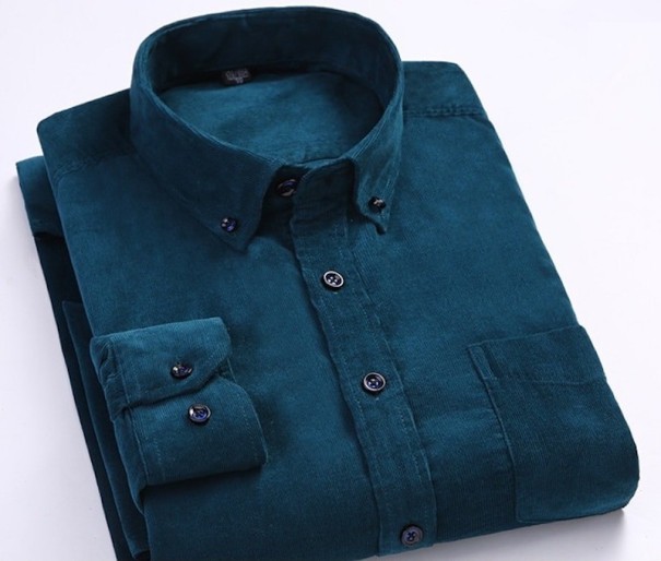 Camisa de hombre F569 petróleo XXL