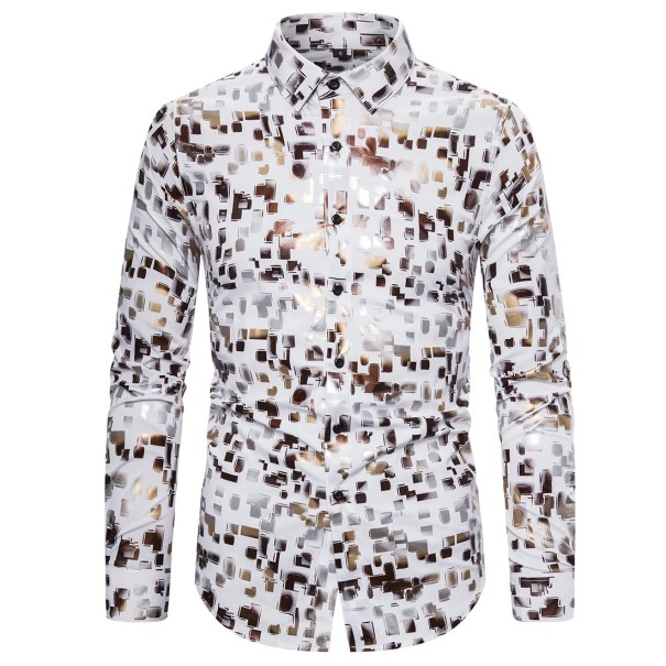 Camisa de hombre F584 blanco XL