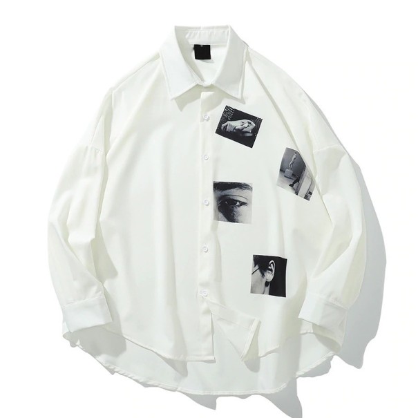 Camisa de hombre F679 blanco M