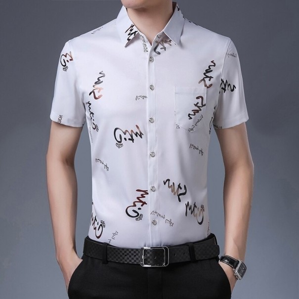 Camisa de hombre F683 blanco M
