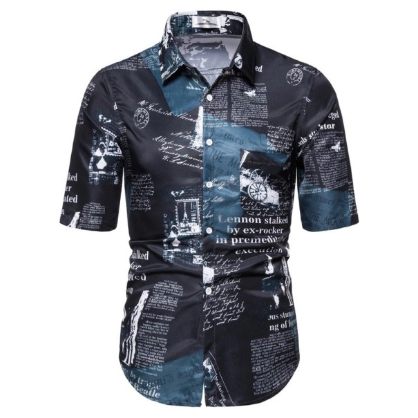 Camisa de hombre F686 negro XS