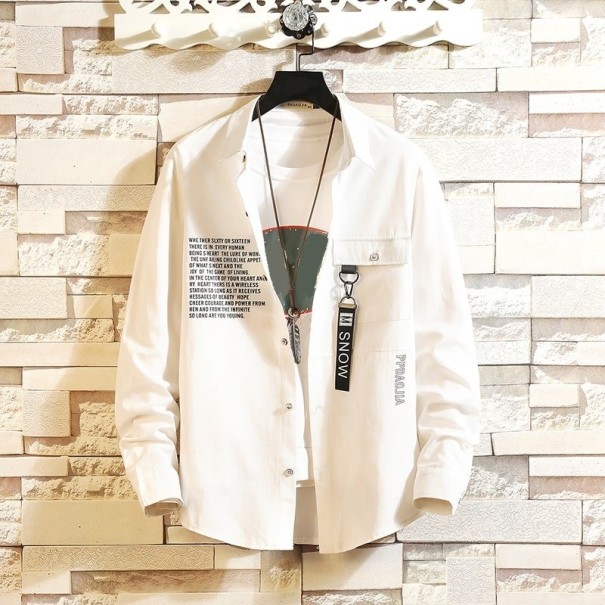 Camisa de hombre F698 blanco L