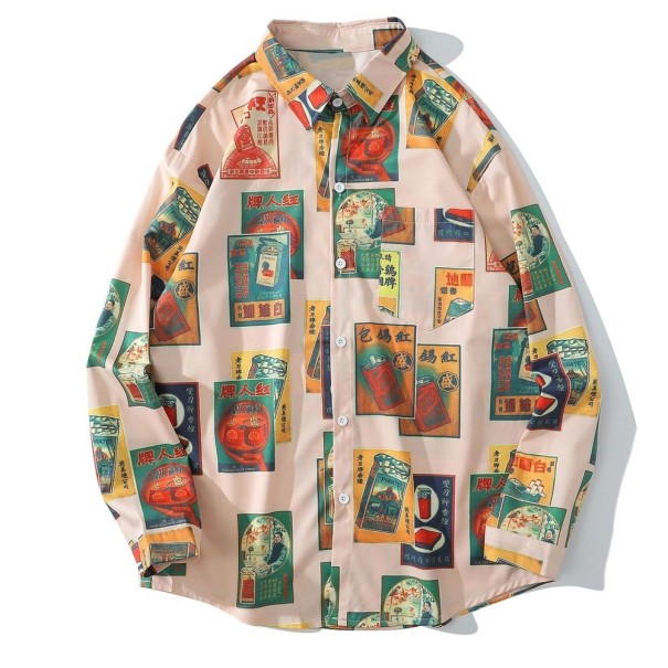 Camisa de hombre F720 rosa L