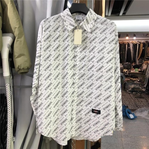 Camisa de hombre F721 blanco S