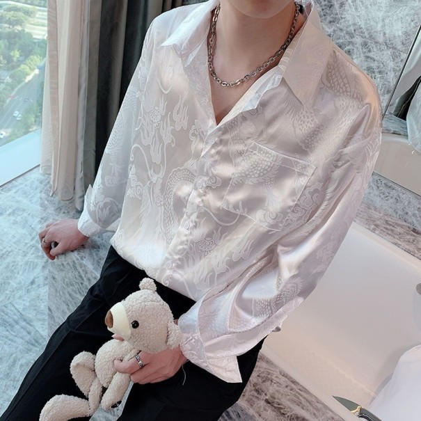 Camisa de hombre F783 blanco L