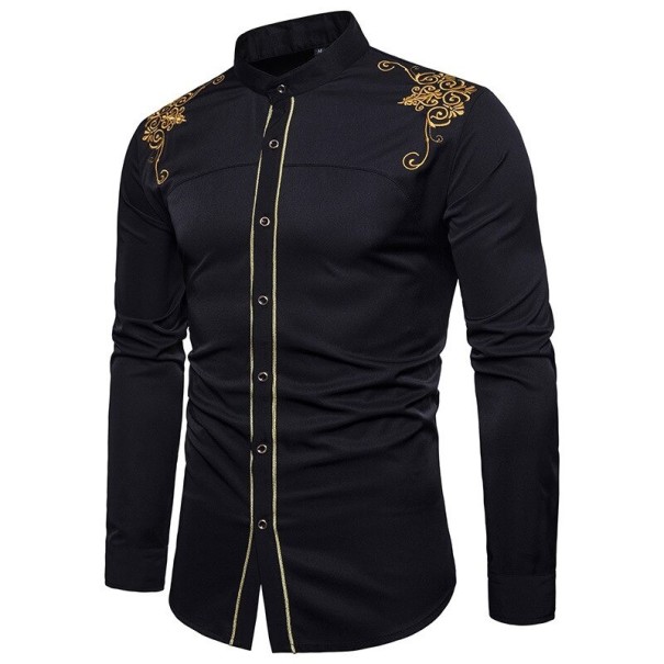 Camisa de hombre F786 negro XXL