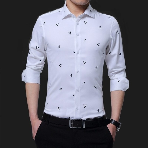 Camisa de hombre F800 blanco XS
