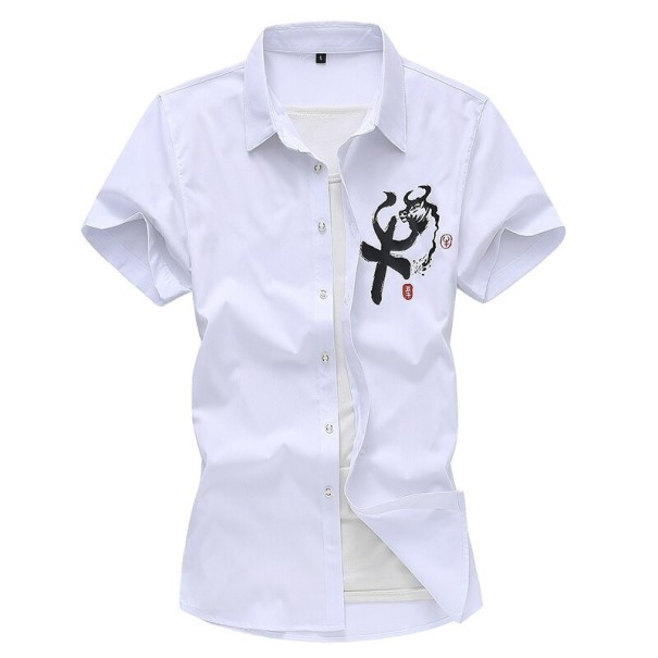 Camisa de hombre F822 blanco XXS 4