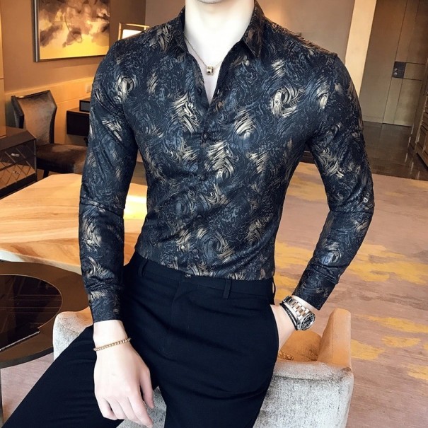 Camisa de hombre F849 negro XS Camisa de hombre F849 negro XS