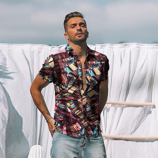 Camisa de homem de manga curta F695 S 3