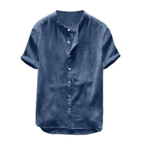 Camisa de manga corta para hombre F505 azul L