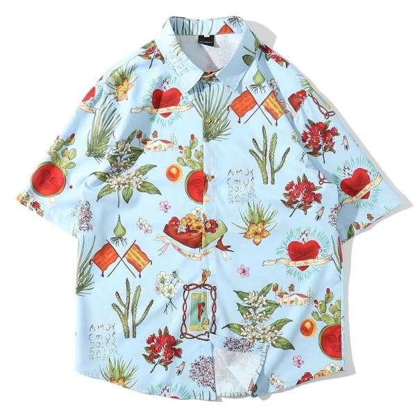 Camisa de manga corta para hombre F656 L 3
